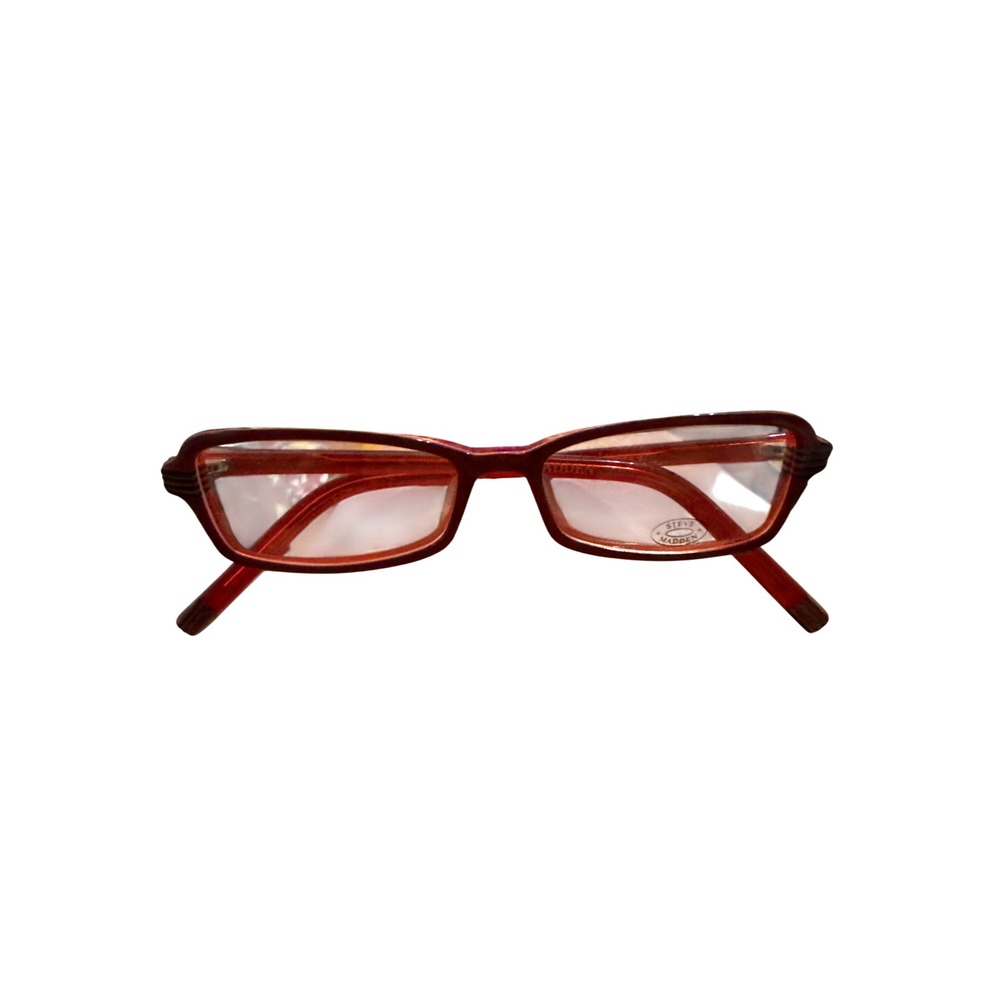 Steve Madden DS250 BUR Burgundy Red Rectangular Eyeglasses Frames 49-15-135